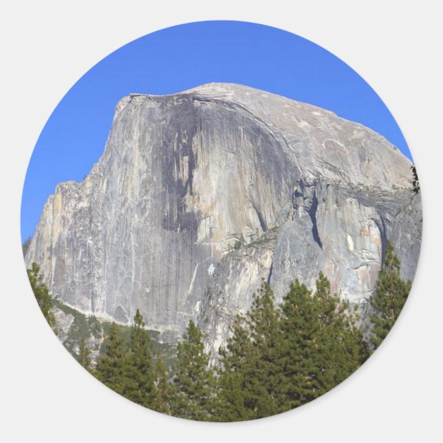 Halbkuppel im Yosemite Nationalpark Grosses Gebirg Runder Aufkleber (Vorderseite)