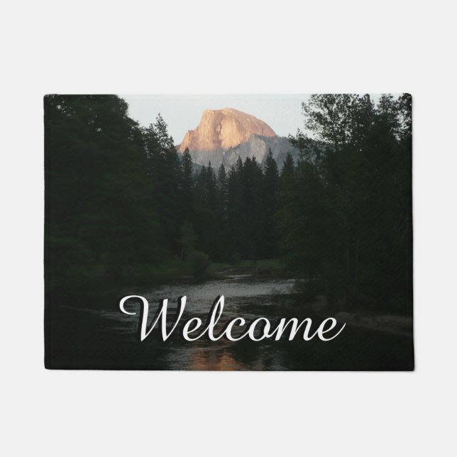 Halbkuppel Sonnenuntergang im Yosemite Nationalpar Fußmatte (Vorderseite)