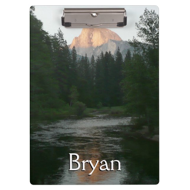 Halbkuppel Sonnenuntergang im Yosemite Nationalpar Klemmbrett (Vorderseite)