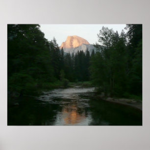 Halbkuppel Sonnenuntergang im Yosemite Nationalpar Poster