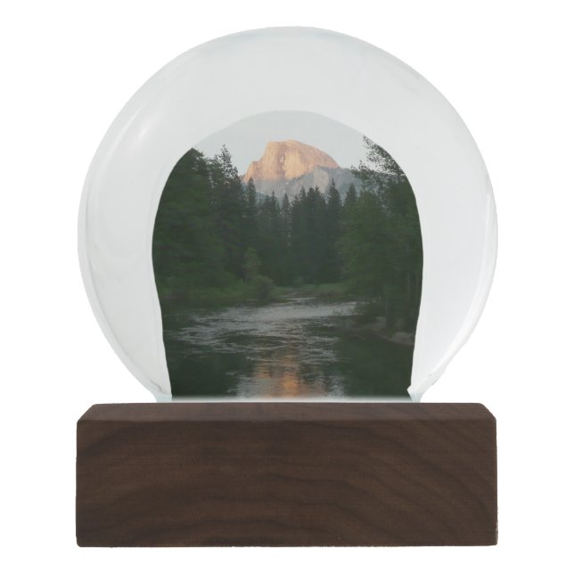 Halbkuppel Sonnenuntergang im Yosemite Nationalpar Schneekugel (Vorderseite)