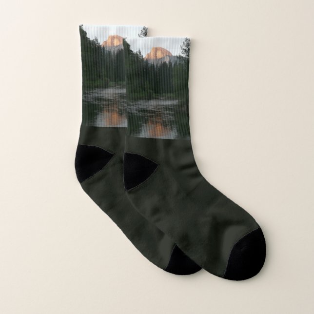 Halbkuppel Sonnenuntergang im Yosemite Nationalpar Socken (Paar)