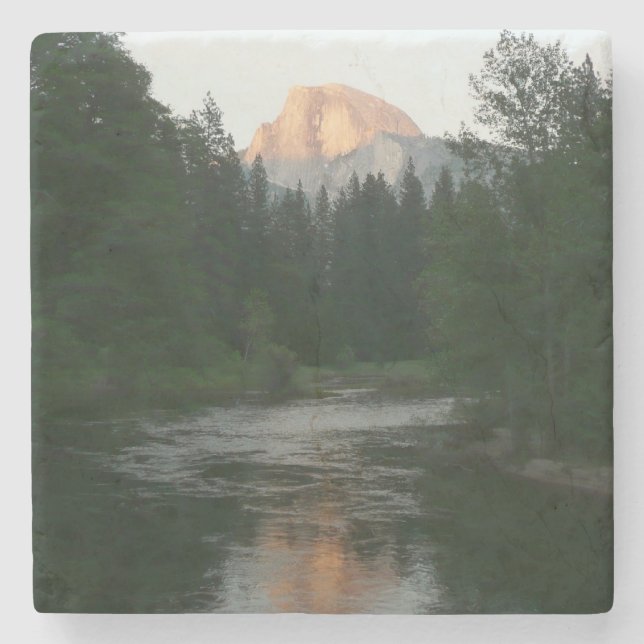 Halbkuppel Sonnenuntergang im Yosemite Nationalpar Steinuntersetzer (Vorderseite)
