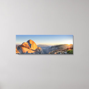 Halbkuppel Sonnenuntergang vom Mt Watkins - Yosemi Leinwanddruck