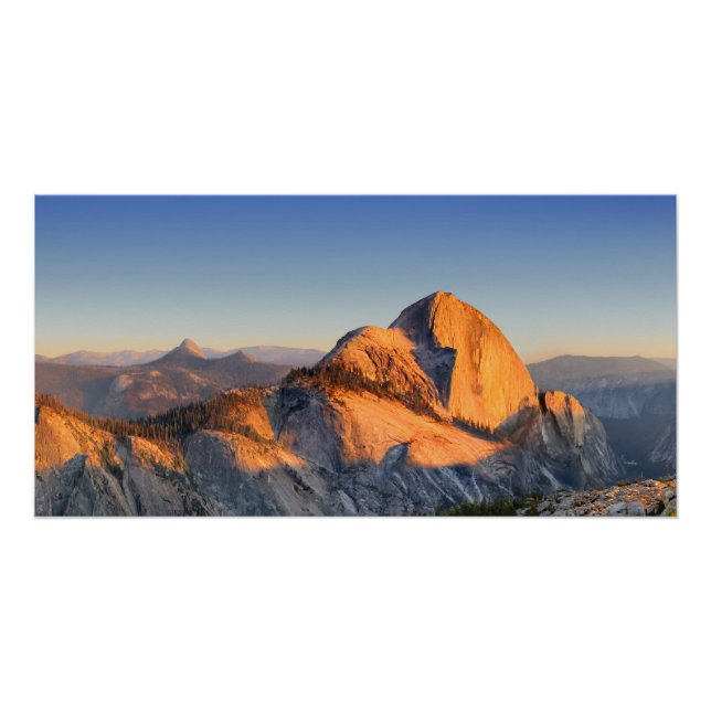 Halbkuppel Sonnenuntergang vom Mt Watkins - Yosemi Poster (Vorderseite)