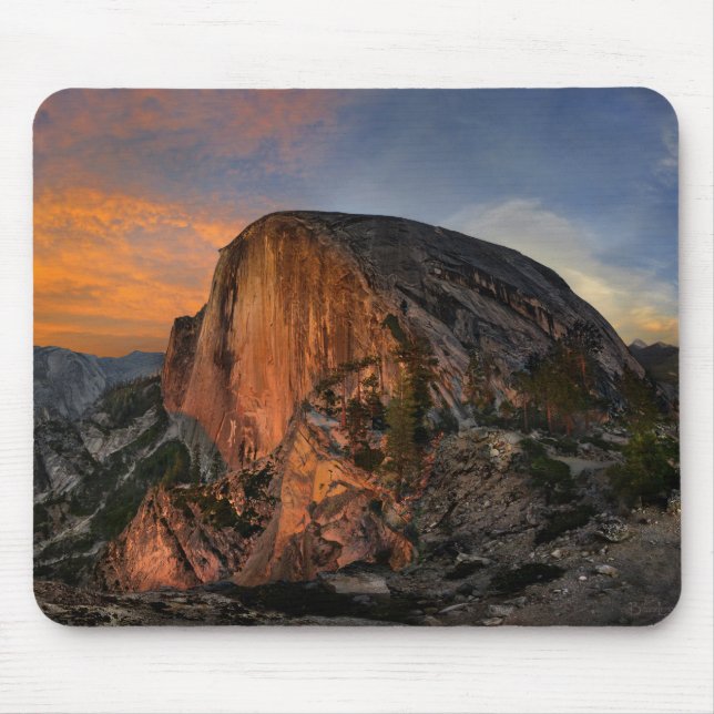 Halbkuppel Sonnenuntergang - Yosemite Mousepad (Vorne)