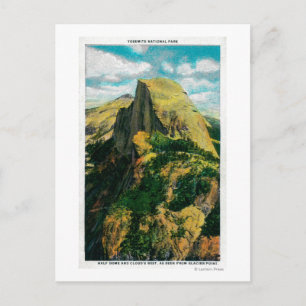 Halbkuppel und Cloud-Erholung von Glacier Point Postkarte