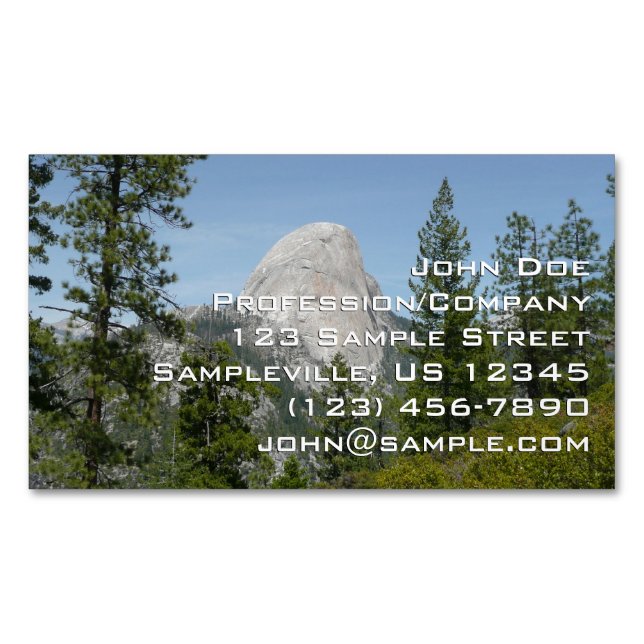 Halbkuppel von Panoramaweg II Magnetische Visitenkarte (Vorderseite)