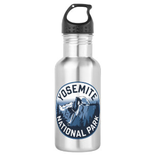 Halbkuppel Yosemite RundEmblem Edelstahlflasche