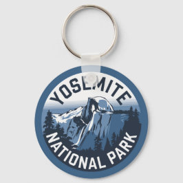Halbkuppel Yosemite RundEmblem Schlüsselanhänger
