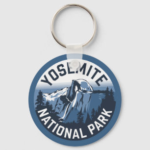 Halbkuppel Yosemite RundEmblem Schlüsselanhänger