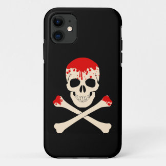 Halbleiter-Kreuzknochen-blutiges Skelett Case-Mate iPhone Hülle