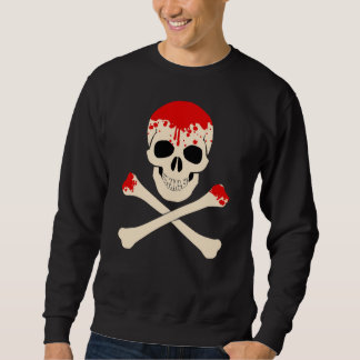 Halbleiter-Kreuzknochen-blutiges Skelett Sweatshirt