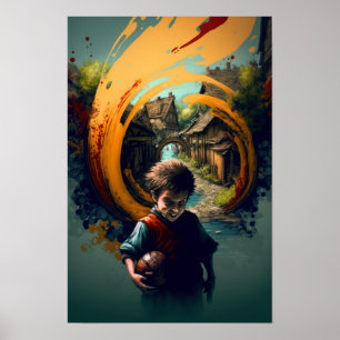 Halbling-Abenteurer-Plakat D&D-Kunst 5 Poster