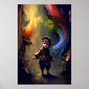 Halbling-Schurke Fantasy-Poster RPG-Kunst 1 Poster