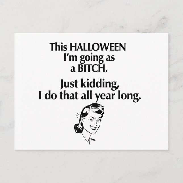 Halbmädchen Postkarte (Vorderseite)