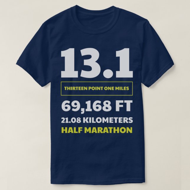 Halbmarathon 131 1 T-Shirt (Design vorne)