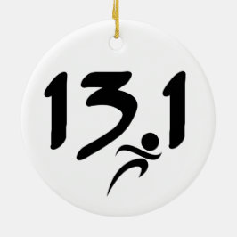 Halbmarathon 13,1 keramikornament