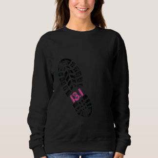 Halbmarathon 13,1 Meilen Shoe Print Couple Matchin Sweatshirt