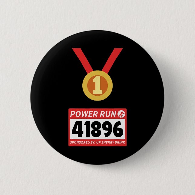 Halbmarathon Halloween-Kostüm 1 Button (Vorderseite)