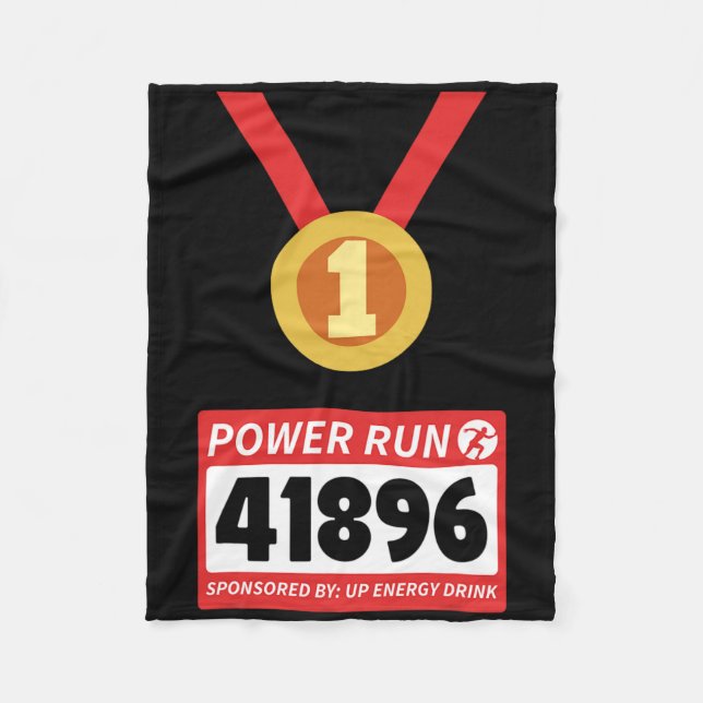 Halbmarathon Halloween-Kostüm 1 Fleecedecke (Vorderseite)