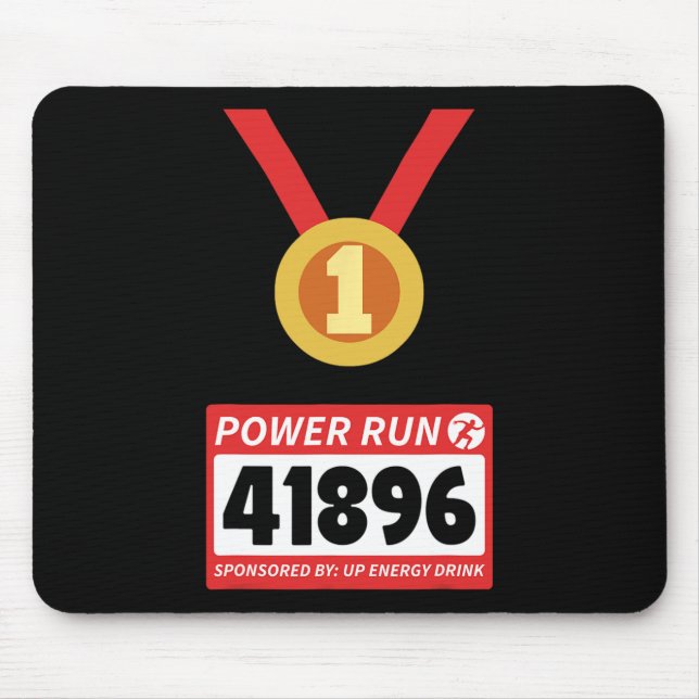 Halbmarathon Halloween-Kostüm 1 Mousepad (Vorne)