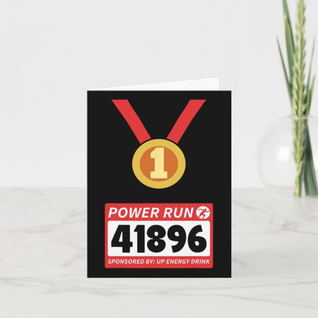 Halbmarathon Halloween-Kostüm der Runner Karte (Vorderseite)