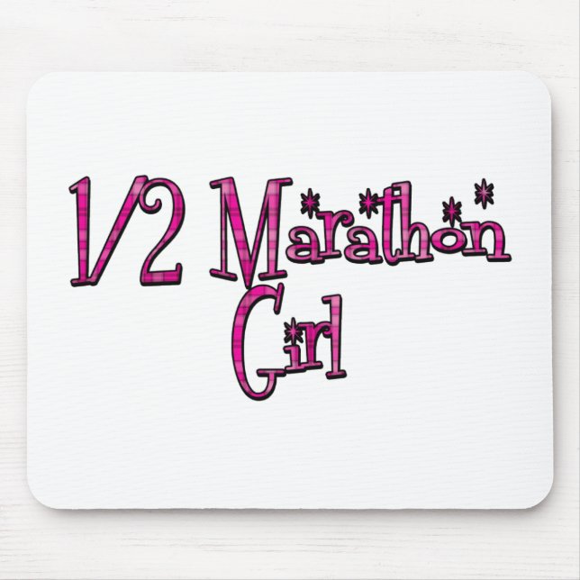 Halbmarathon-Mädchen Mousepad (Vorne)
