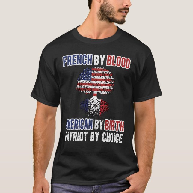 Halbmarathonflagge Frankreich Halbmarathon Frankre T-Shirt (Vorderseite)