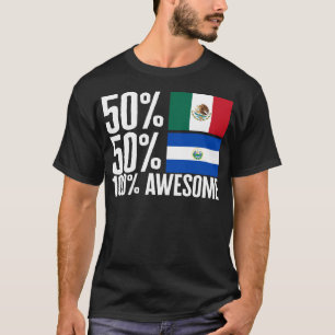 Halbmexikanisches Halbjubiläum salvadorianisches S T-Shirt