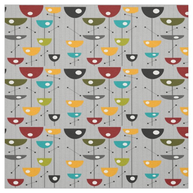 Halbmond Blumenmoons aus dem Mittelalter Stoff (Muster)