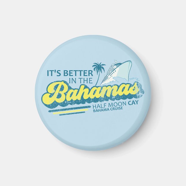 Halbmond Cay Bahamas Magnet Urlaub Kreuzfahrt (Vorne)