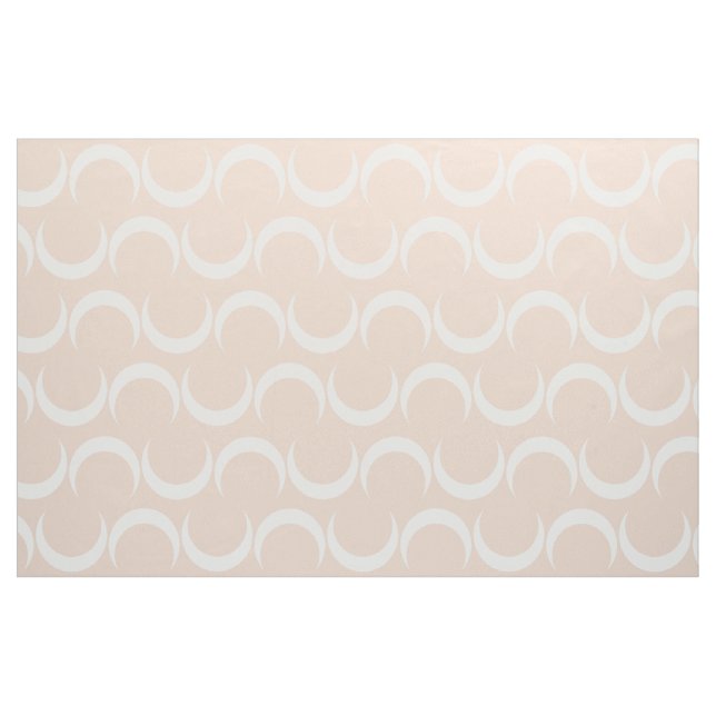 Halbmond-Muster - Pastellrosa Stoff (Yard (91,4 cm))