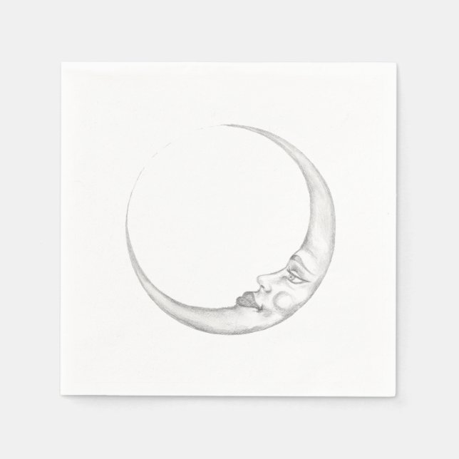 Halbmond-Papiertaschentuch Serviette (Vorderseite)