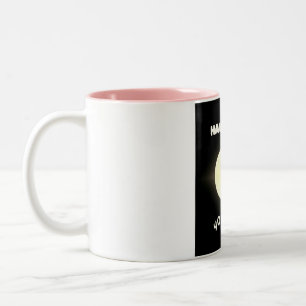 Halbmond Yoga Zweifarbige Tasse