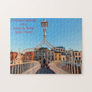 Halbpenny Bridge Dublin Irland.