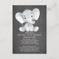 Halbpension Elephant Baby Showbook for Baby Card