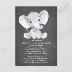 Halbpension Elephant Baby Showbook for Baby Card Begleitkarte