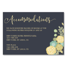 Halbpension Hochzeitskarten gelb