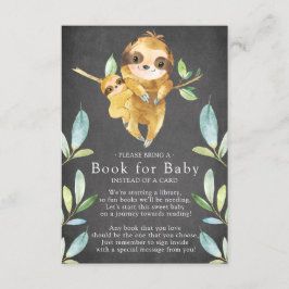 Halbpension Sloth Baby Duschbuch für Babykarte Begleitkarte