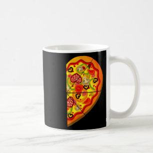 Halbpizza Niedlich Hearts Form Matching Couple Val Kaffeetasse