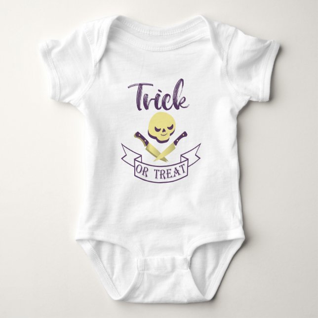 Halbränder Baby Strampler (Vorderseite)
