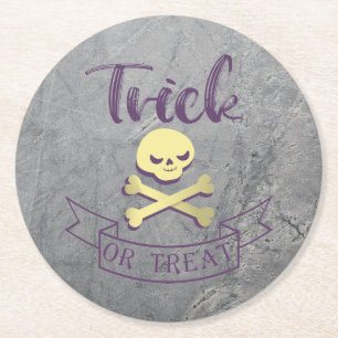 Halbränder Runder Pappuntersetzer