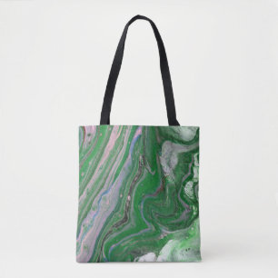 Halbring Green Fluffy Abstrakt Tote Bag Tasche