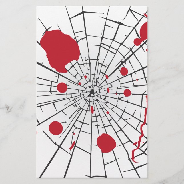 halbröckiges Glas Briefpapier (Vorderseite)