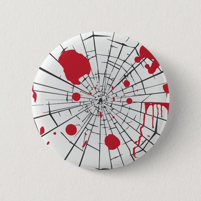 halbröckiges Glas Button (Vorderseite)