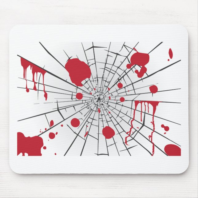 halbröckiges Glas Mousepad (Vorne)