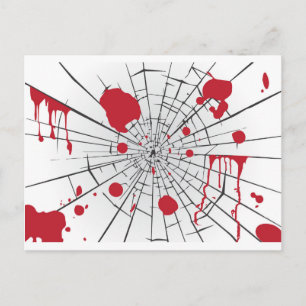 halbröckiges Glas Postkarte
