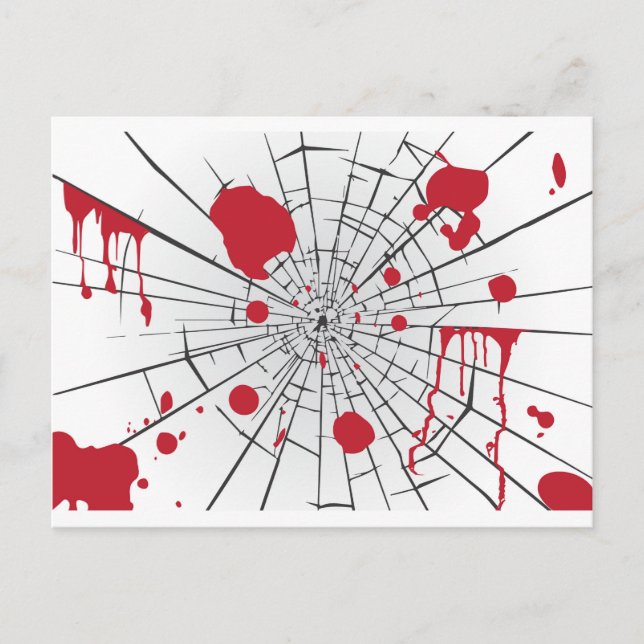 halbröckiges Glas Postkarte (Vorderseite)