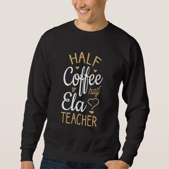 Halbtagskaffee Halblehrer Sweatshirt (Vorderseite)